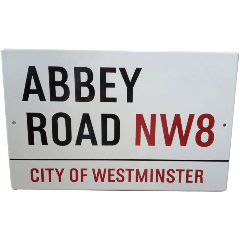 NW8002 – ABBEY ROAD STREET SIGN – Genuine LARGE model - 38x24 cm – enamel