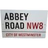 NW8002 – ABBEY ROAD STREET SIGN – Genuine LARGE model - 38x24 cm – enamel