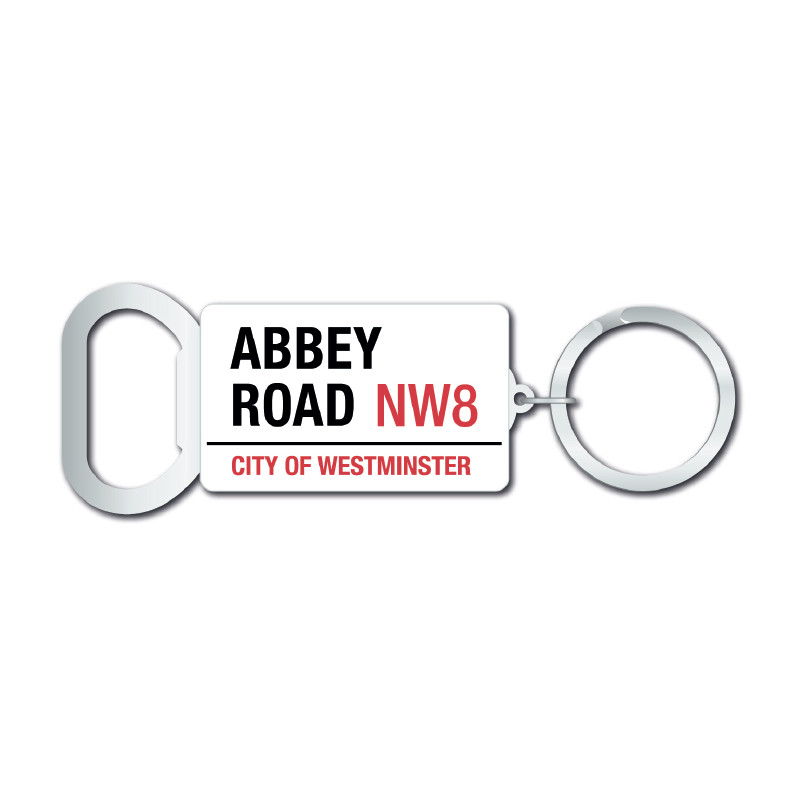 NW8006 – ABBEY ROAD STREET SIGN – BOTTLE OPENER KEYRING – 10cm – enamel