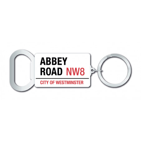 NW8006 – ABBEY ROAD STREET SIGN – BOTTLE OPENER KEYRING – 10cm – enamel