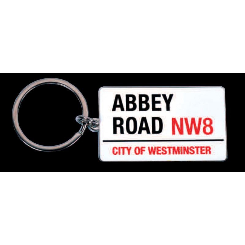 NW8003 – PORTE-CLEFS ÉMAILLÉ (KEYRING) – ABBEY ROAD OFFICIAL STREET SIGN