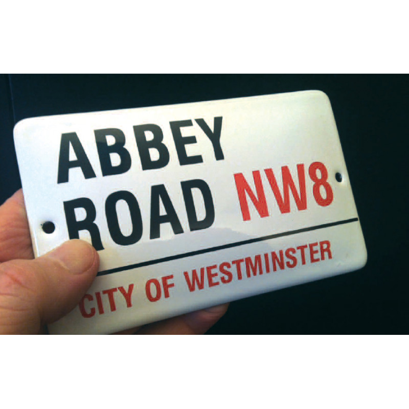 NW8001 – MINI PLAQUE ÉMAILLÉE (SMALL) -  ABBEY ROAD OFFICIAL STREET SIGN